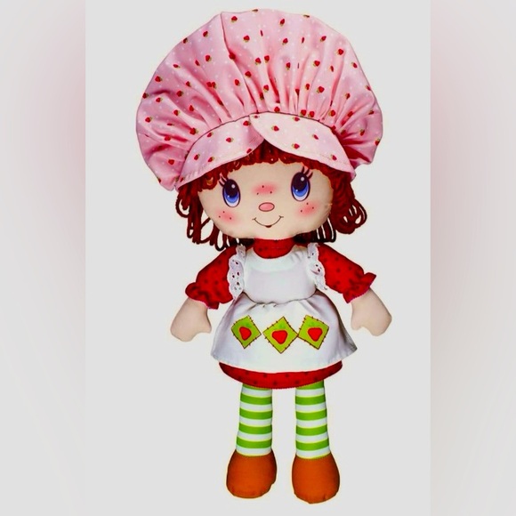 BASIC FUN Strawberry Shortcake Retro Classic Rag Doll, Red NWT - Picture 1 of 6